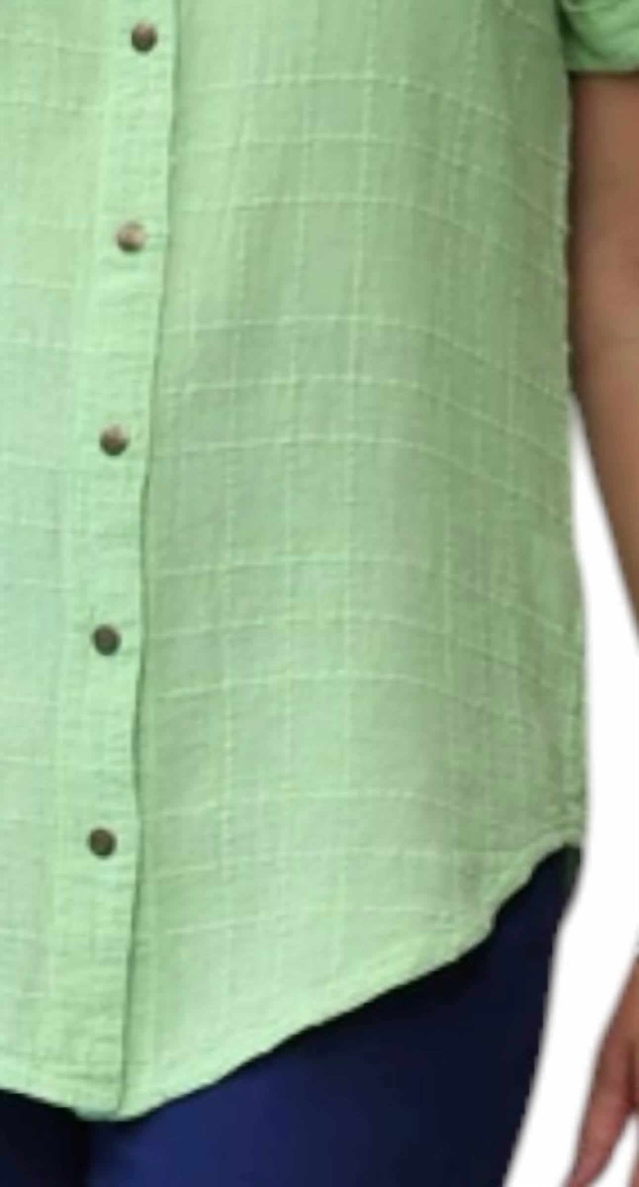 Ezze Wear - Ronnie Dotty Gauze Cotton Snap Shirt