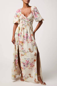 Lulus - Madison Ruched Bodice Maxi Dress