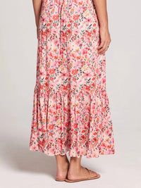 Saltwater Luxe - Floral Button Up Midi Skirt