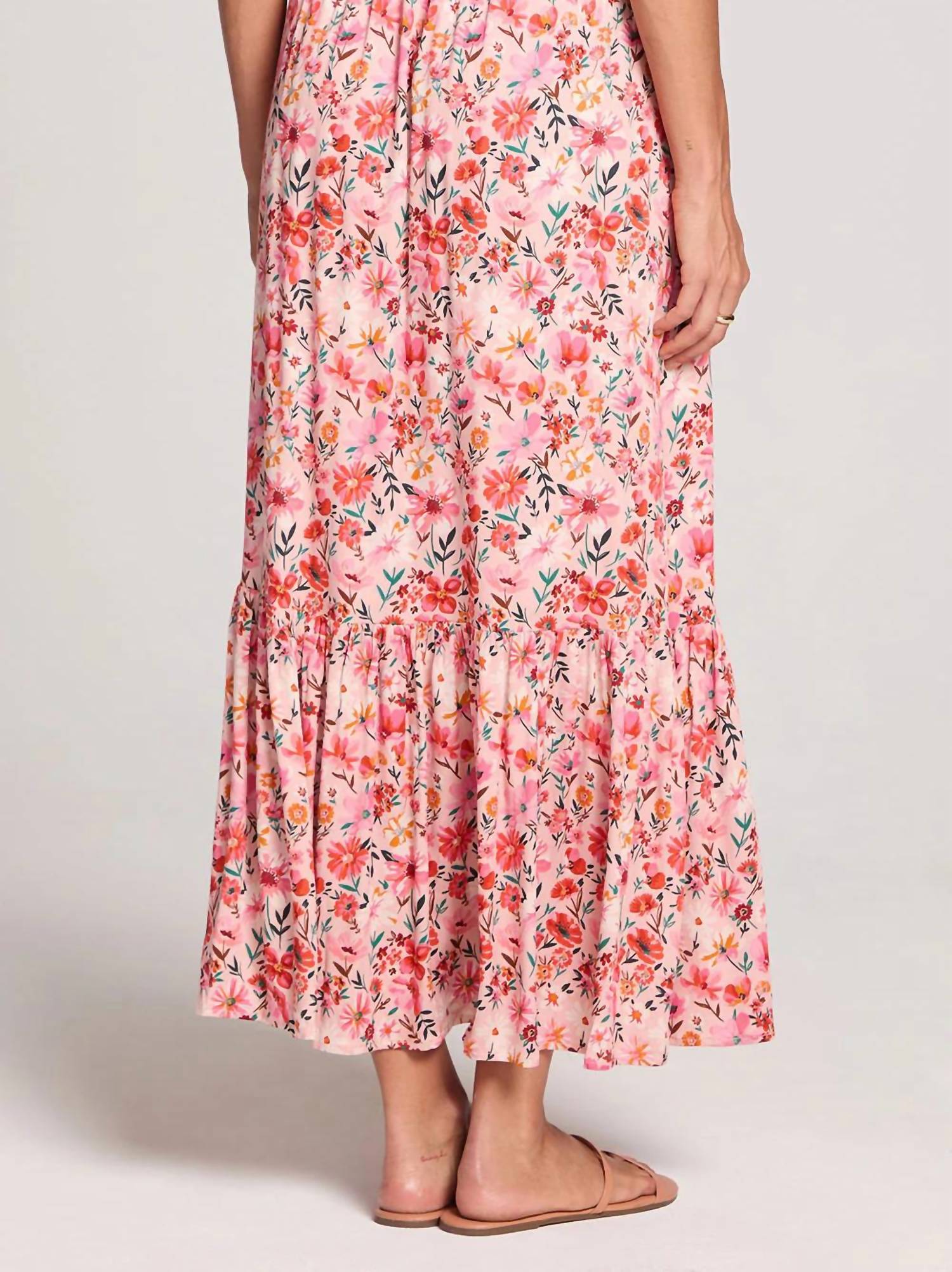 Saltwater Luxe - Floral Button Up Midi Skirt