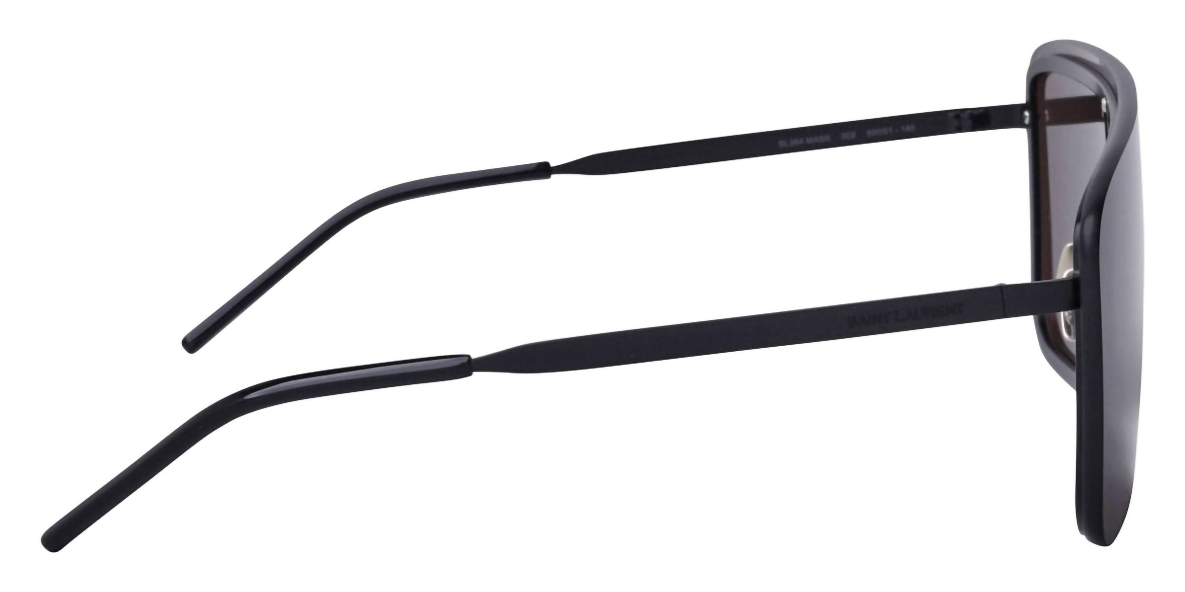 Saint Laurent - Full Rim Rectangular Non Polarized Sunglasses 364 Mask - 002 - 99