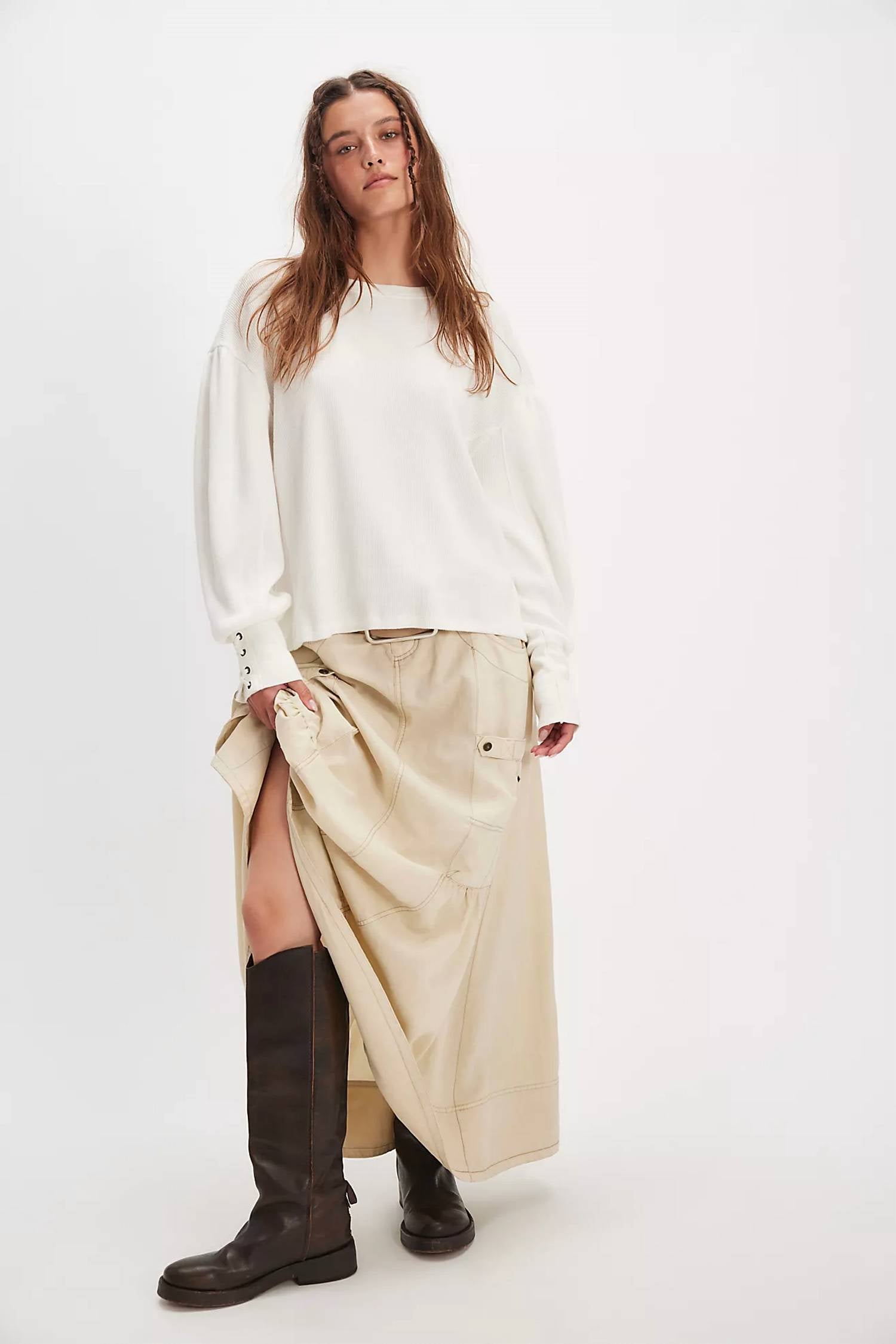Free People - Lapis Cuff Long Sleeve Top