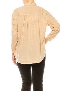Grand & Greene - Double-fabric Long Sleeve Shirt
