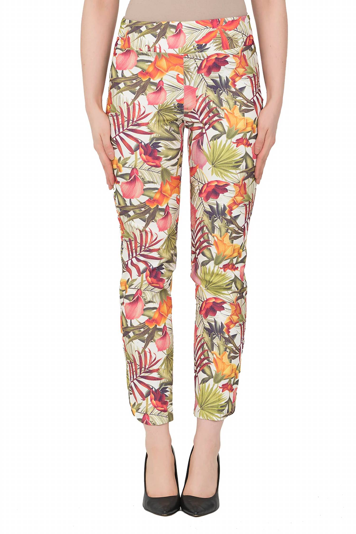 Joseph Ribkoff - tropical print crop pant