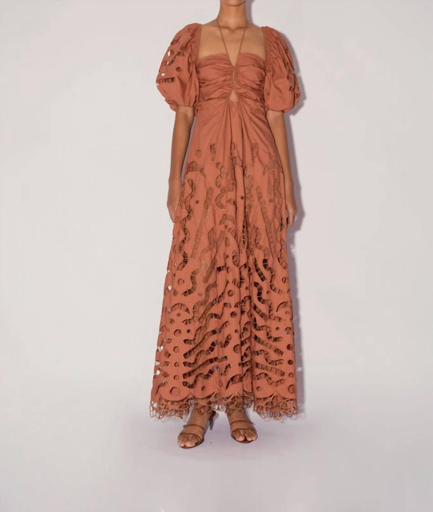 Magali Pascal - Flores Eyelet Cotton Halter Dress