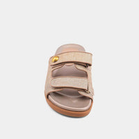 SHU SHOP Women's Blair Sandal in gold woven - women's sandal - view 5