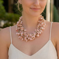 Bijoux Envie - Women's Beaded Collar Necklace