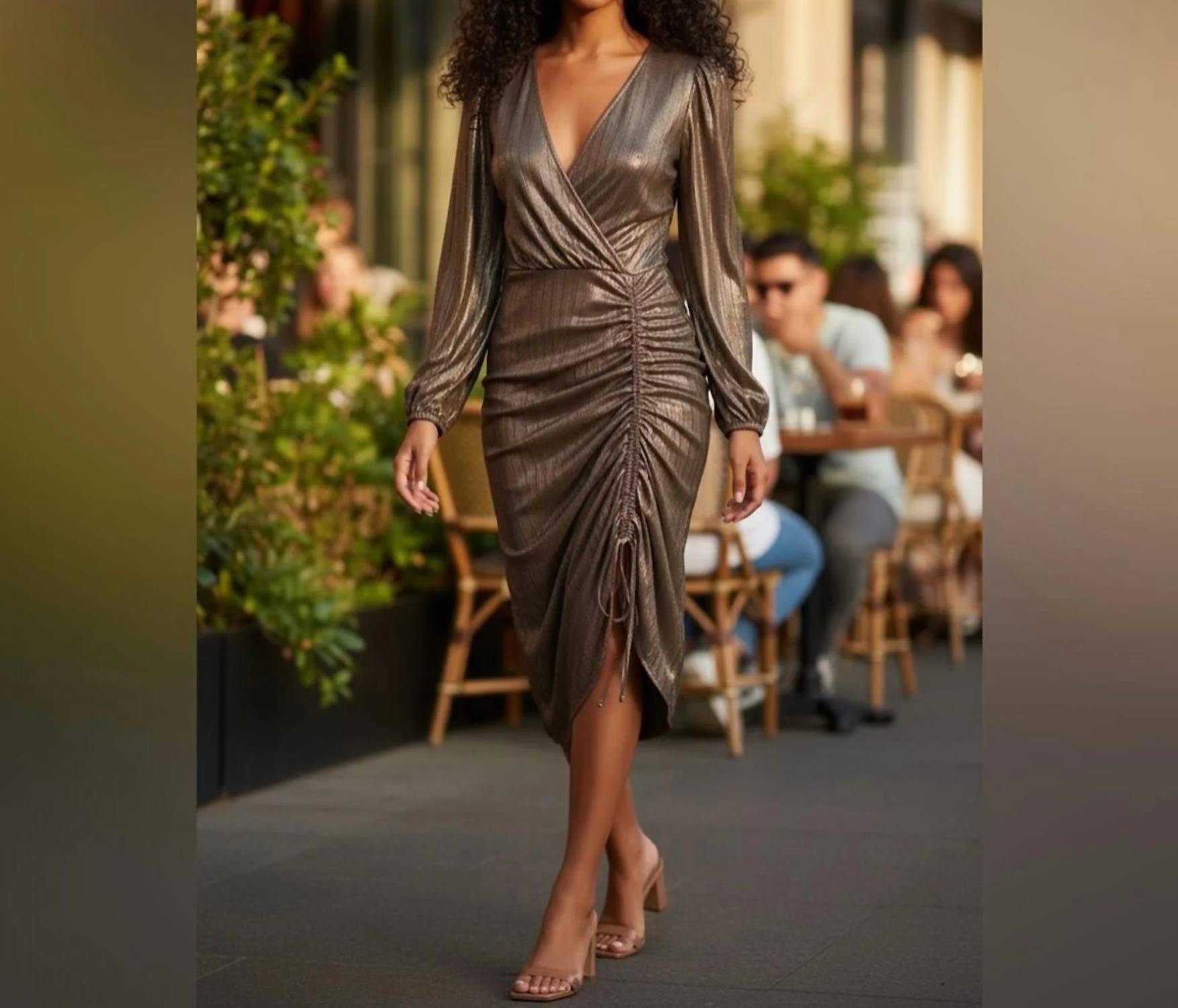 Nina Parker - Women's Glamorous Long Sleeve Dress