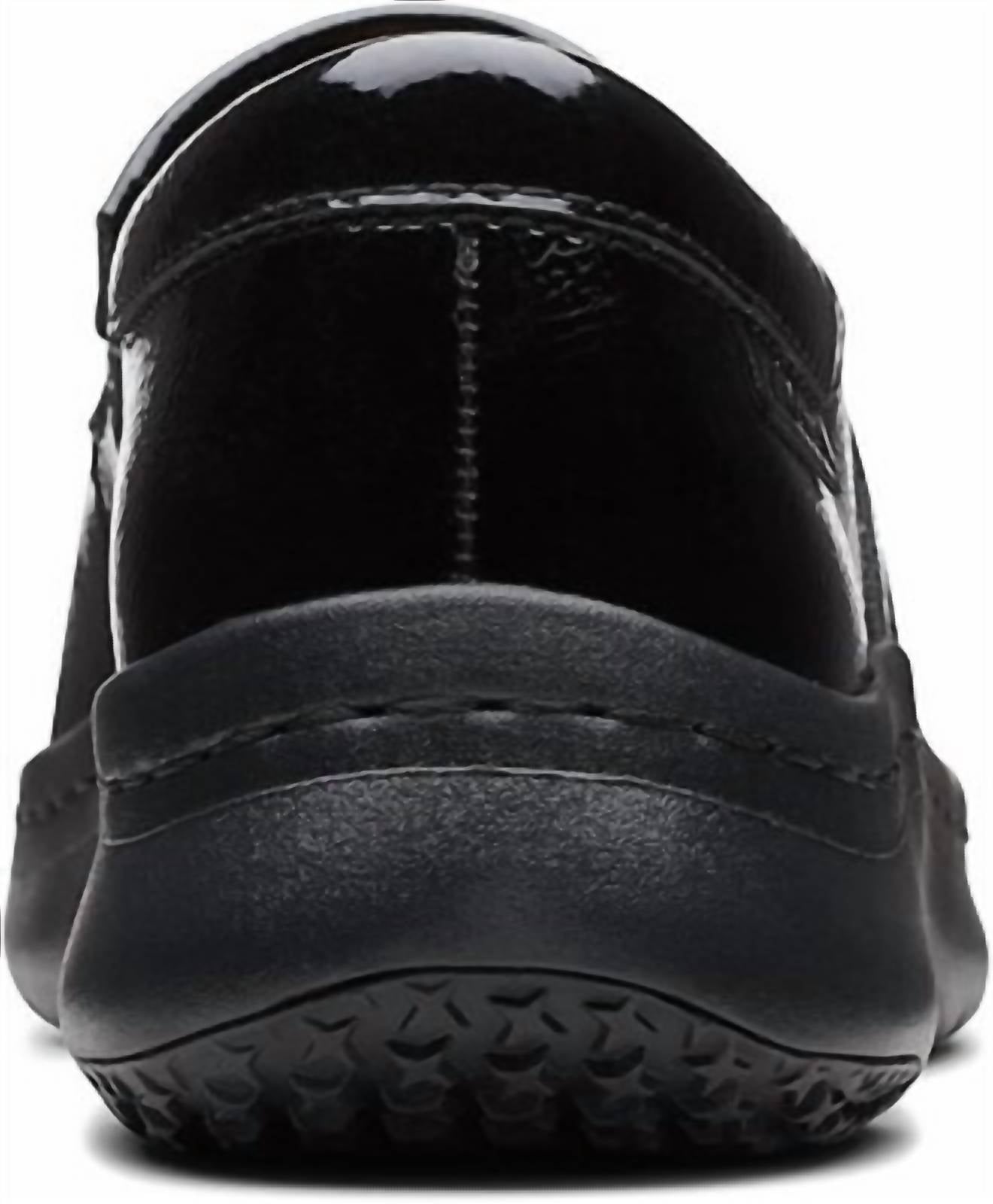 Clarks Women's Pro Gem Clog in black patent - women's shoe - alternate view