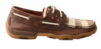 TWISTED X Women's Driving Moccasin in patriotic - women's shoe - alternate view