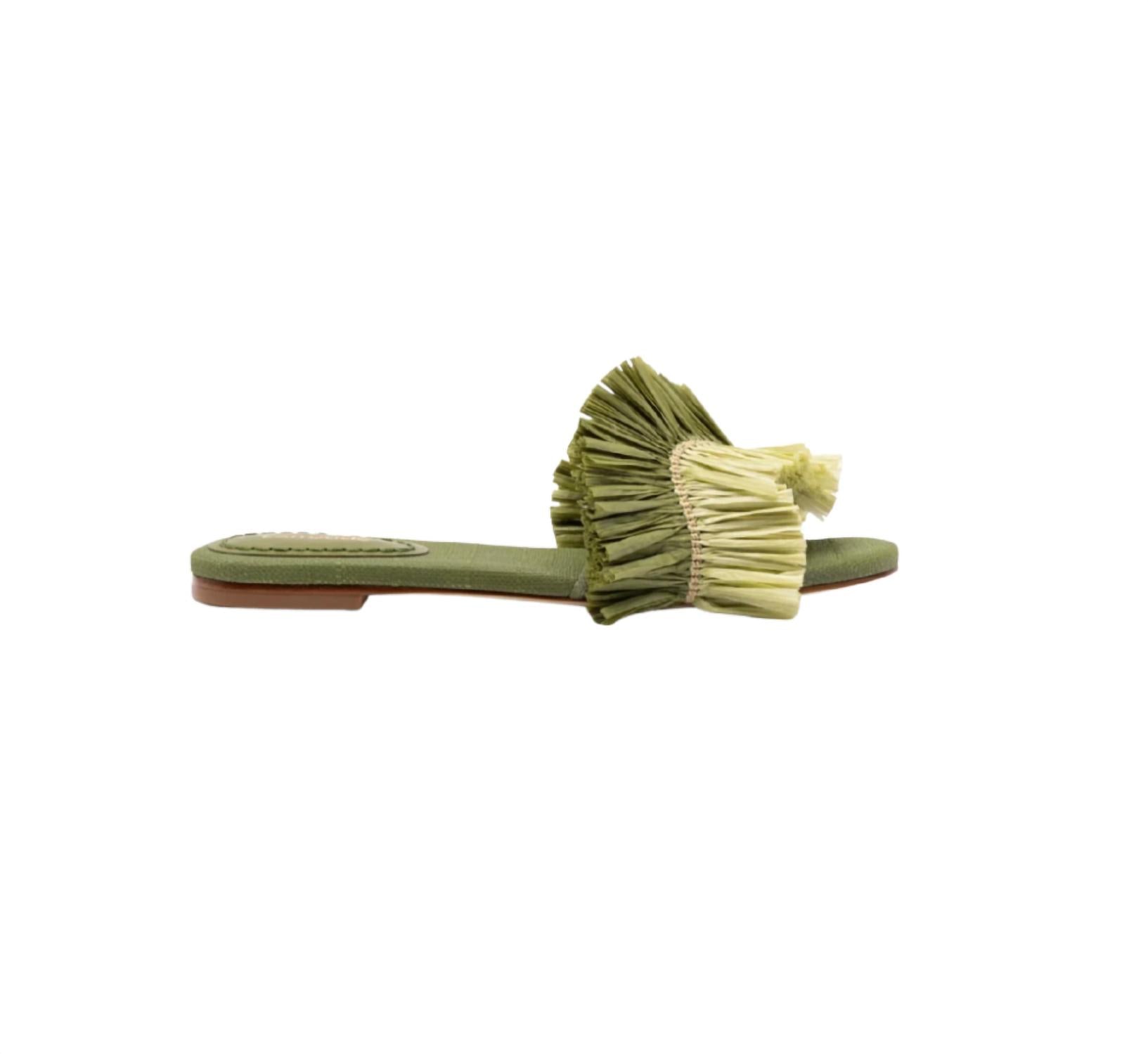 Larroude - Women's Ivy Fringe Flat
