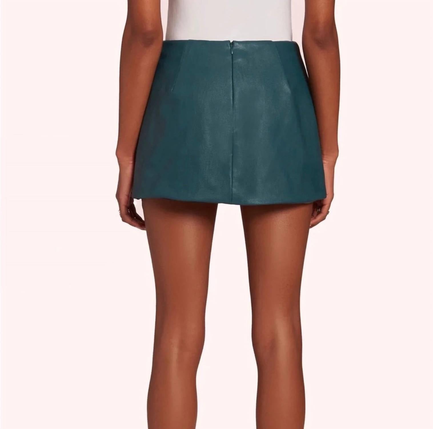Amanda Uprichard - Women's Jess Faux Leather Mini Skort