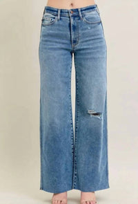 Judy Blue - Vintage Wide Leg Denim Jeans