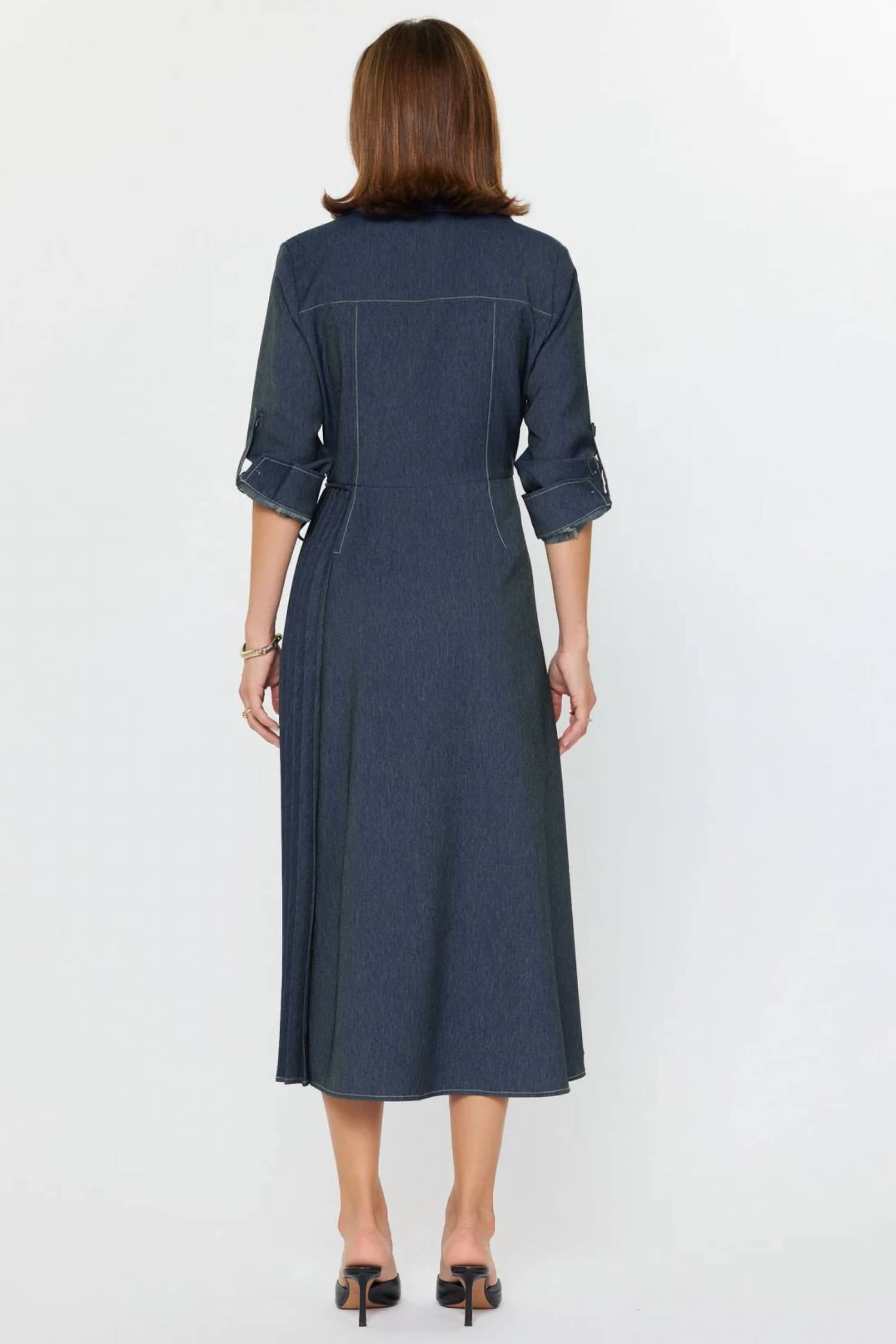 Current Air - Long Sleeve Wrap Dress