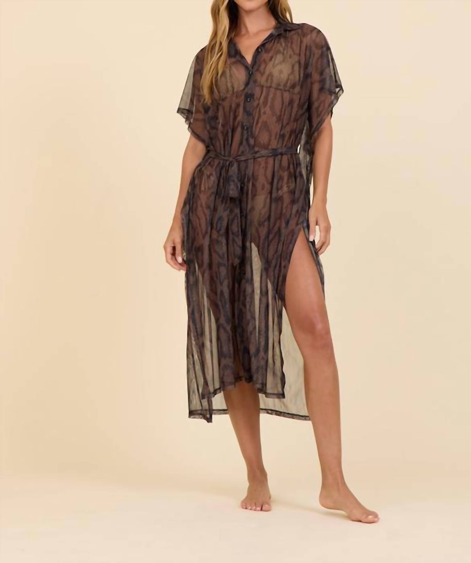 Surf Gypsy - Snakeskin Mesh Coveup