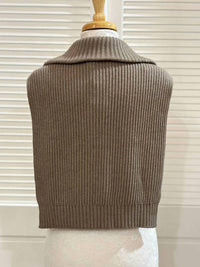 Renuar - Women's Knit Dickie Quarter Zip Vest