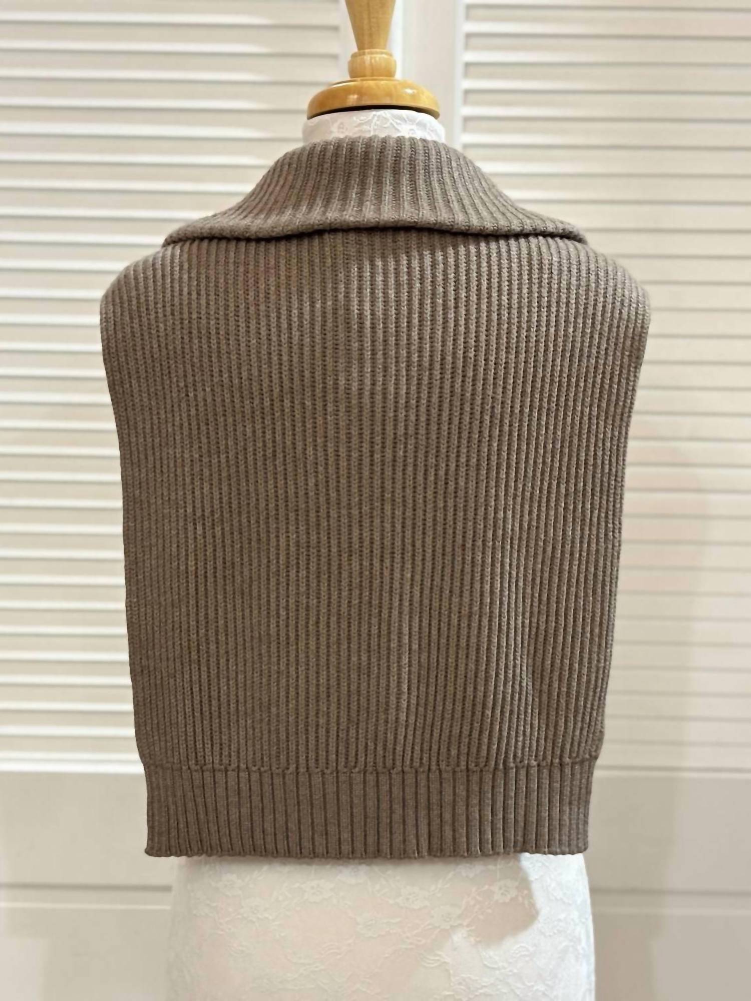 Renuar - Women's Knit Dickie Quarter Zip Vest