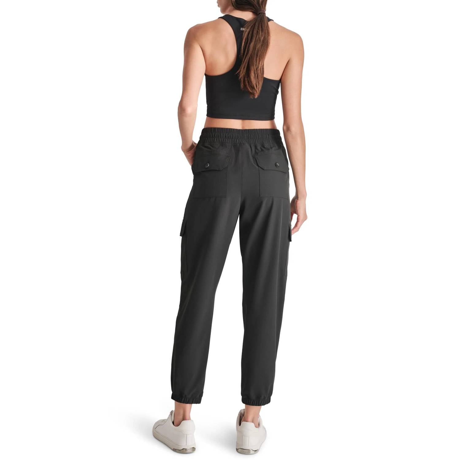 Dkny - Smocked Bungee Woven Cargo Jogger