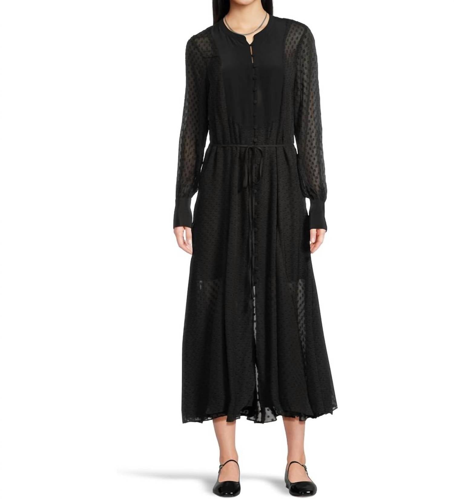 Madewell - Button Front Long Sleeve Dress