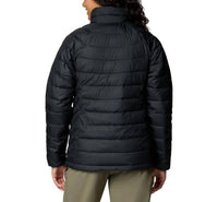 Columbia Women's Powder Lite II Full Zip Insulated Jacket in black - women's jacket - detail view