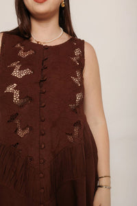 Tach - Sally Cutwork Maxi Dress