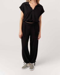 Project Social T - Going Places Mixed Textured Collared Pullover