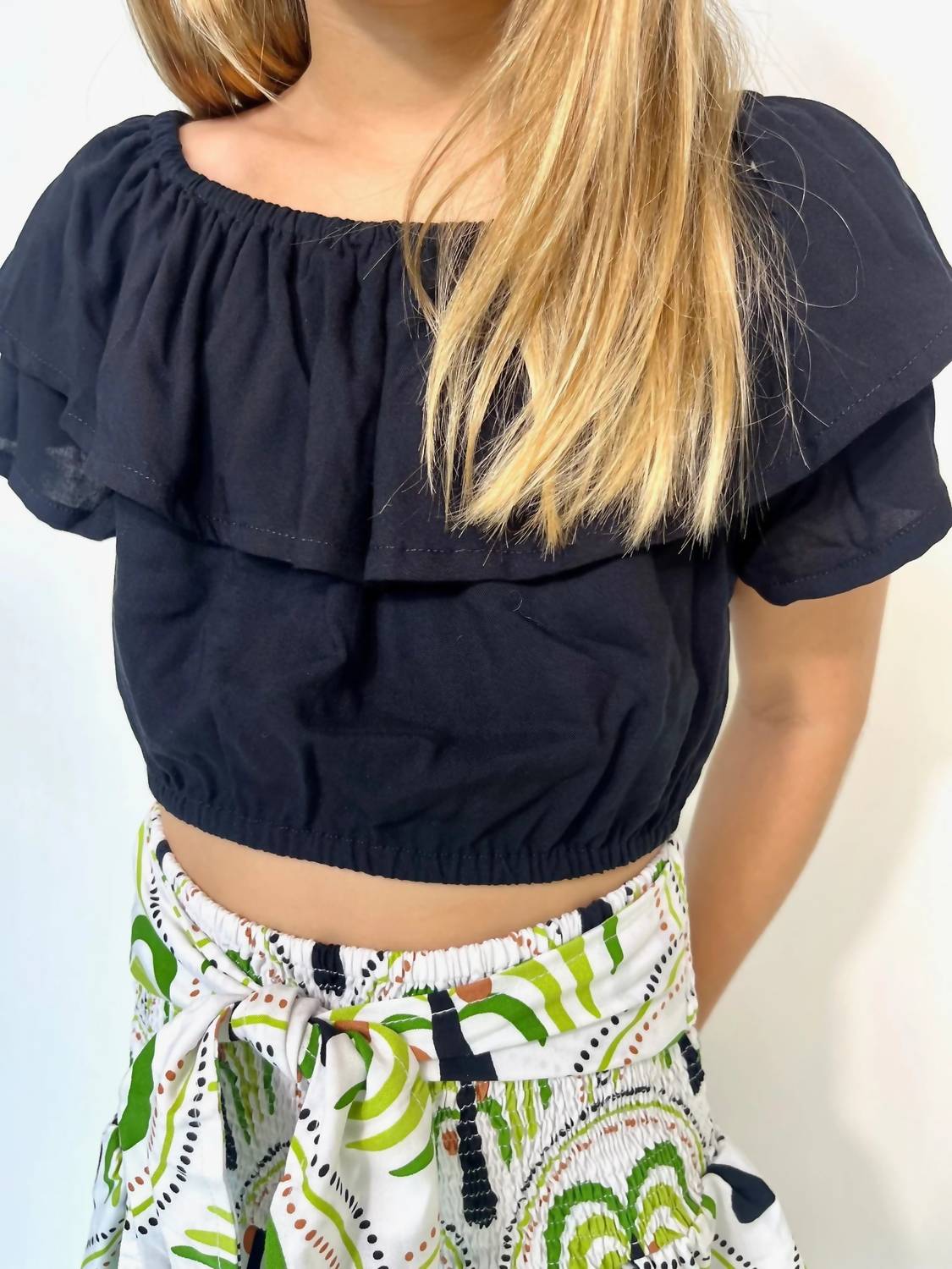 SKEMO Girls' Dominica Top in black - kids' blouse