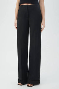 Trina Turk Cohen Wide Leg Pant in black - women's pants