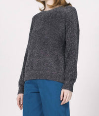 Another Love Jaylani Crewneck Sweater in silver nightfall - women's sweater - alternate view