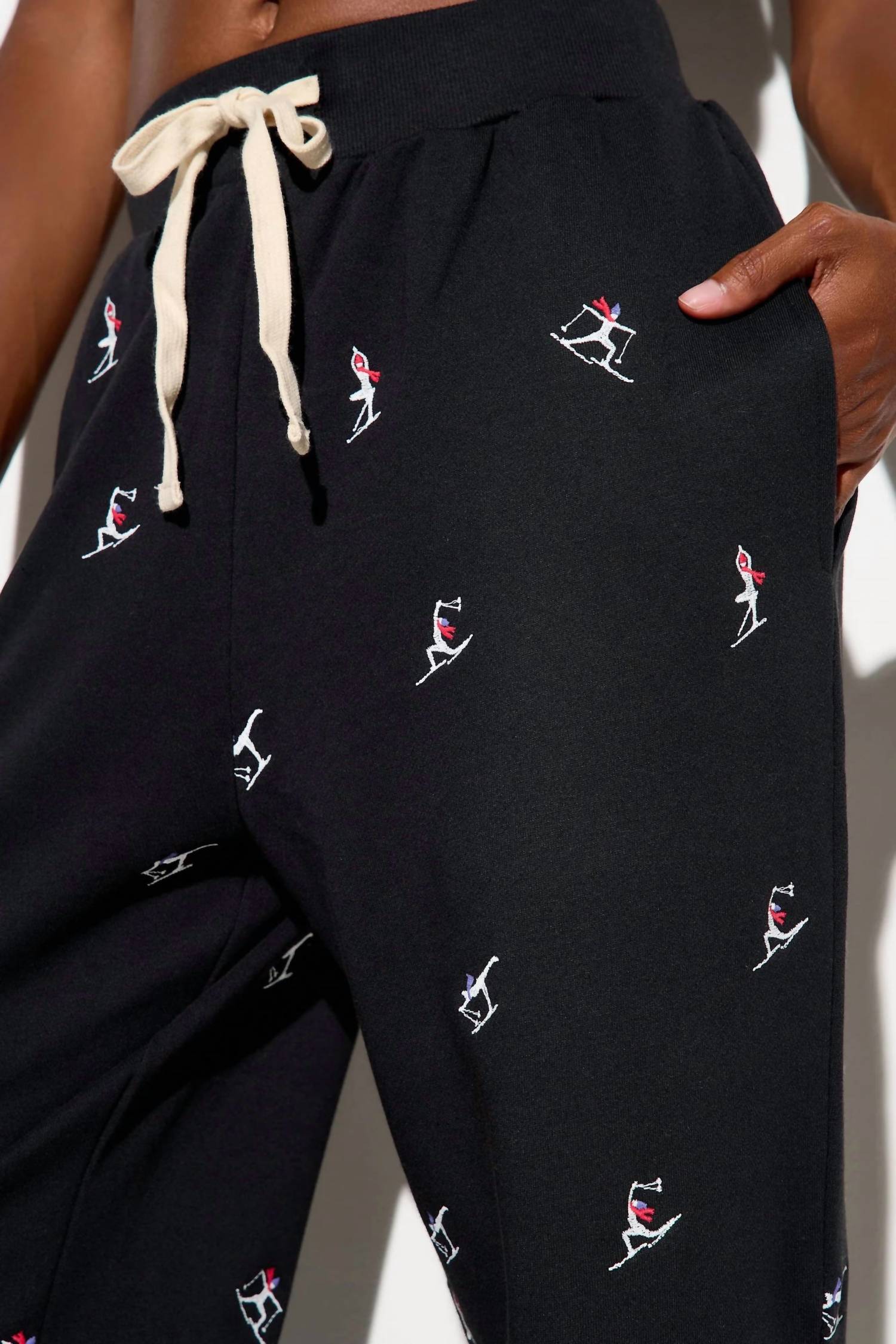 SPIRITUAL GANGSTER Namaski Hudson Sweatpant in black - women's pants - view 4