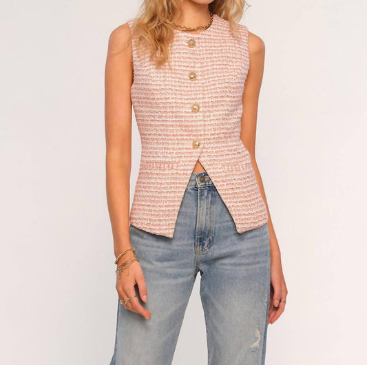 Heartloom - Crewneck Tweed Vest