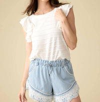 Flags & Anthem - Valerie Scalloped Knit Tank