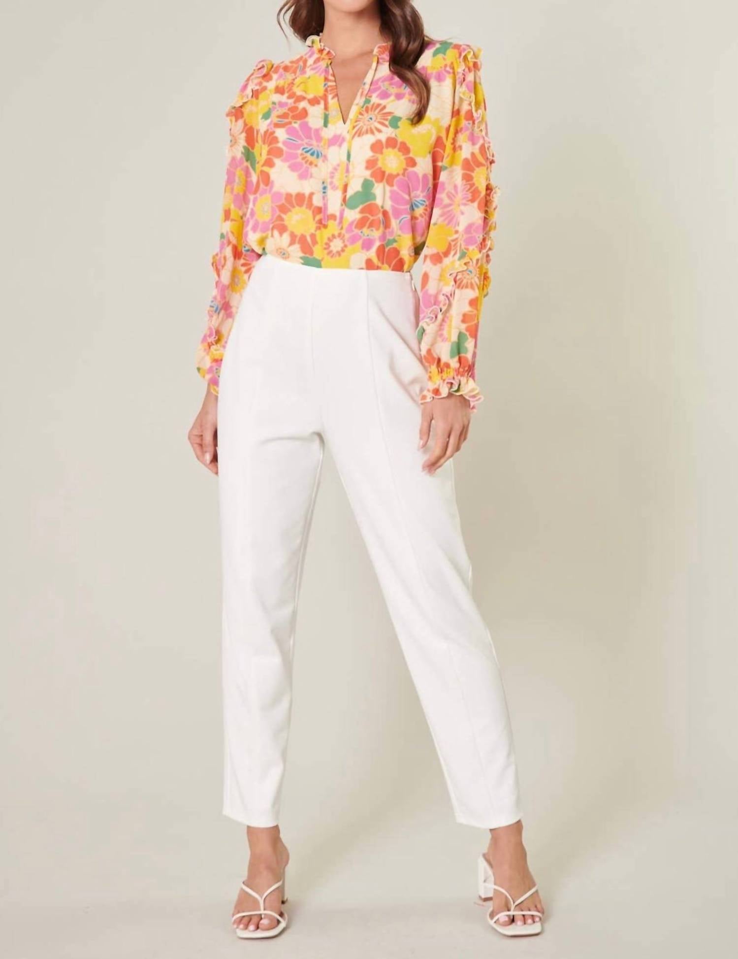 Sugarlips - Zippy Ruffle Blouse