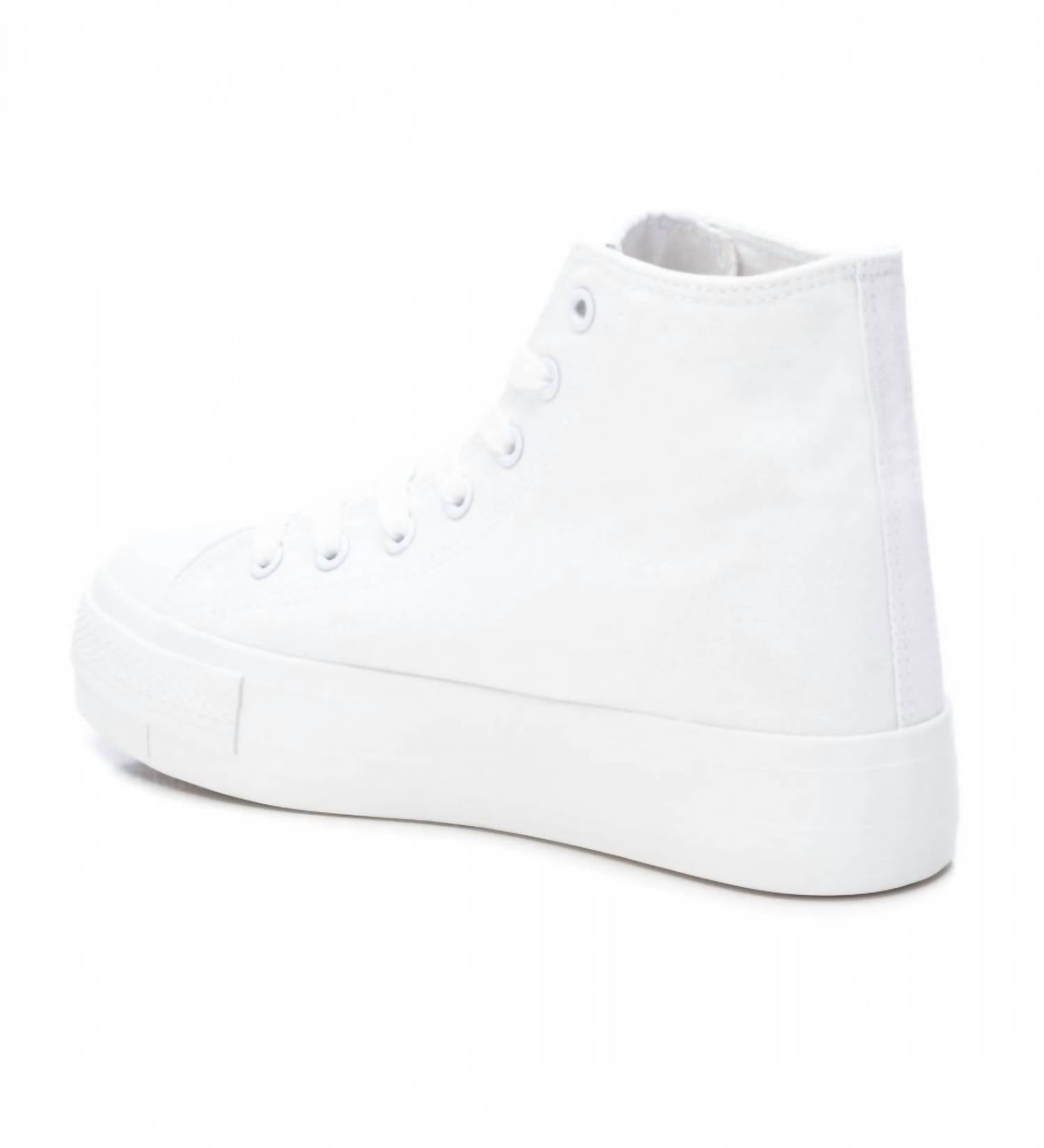 Xti - WOMEN'S CANVAS HIGH-TOP SNEAKERS