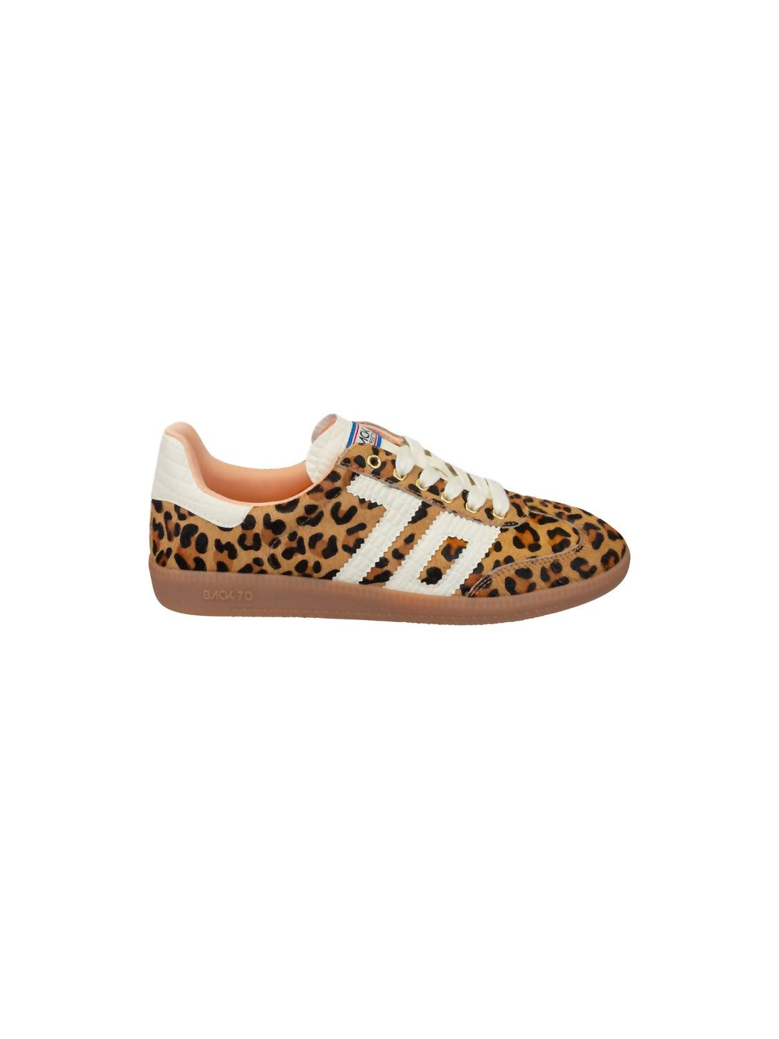 Back 70 Women's Cloud Sneakers in leopard camel white - women's sneaker - detail view