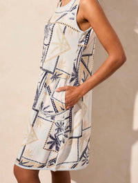 Tribal - Reversible Tropical Waters Sleeveless Dress