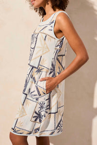 Tribal - Reversible Tropical Waters Sleeveless Dress