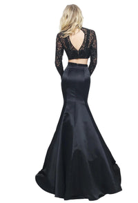 Sherri Hill - Two-Piece Satin Prom Dress