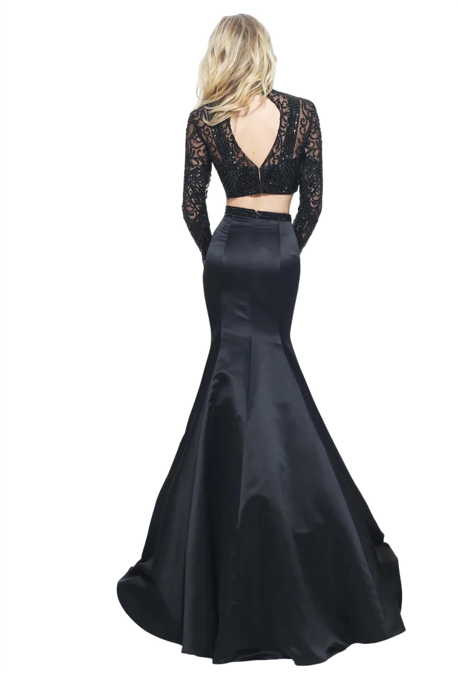 Sherri Hill - Two-Piece Satin Prom Dress