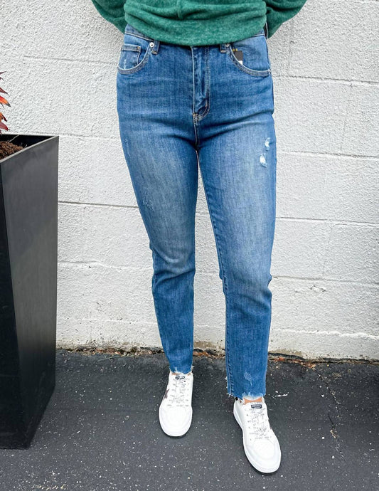 Risen - All Kinds Of Nonsense High Rise Straight Leg Jeans