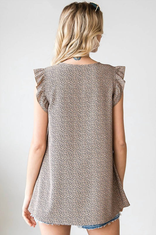 First Love - Ditsy Leopard Top - PLUS