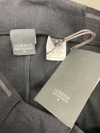 Lorena Antoniazzi - CHARCOAL TEPERED WOOL PANT