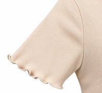 Fate + Fortune - Short Sleeve Mock Neck Top