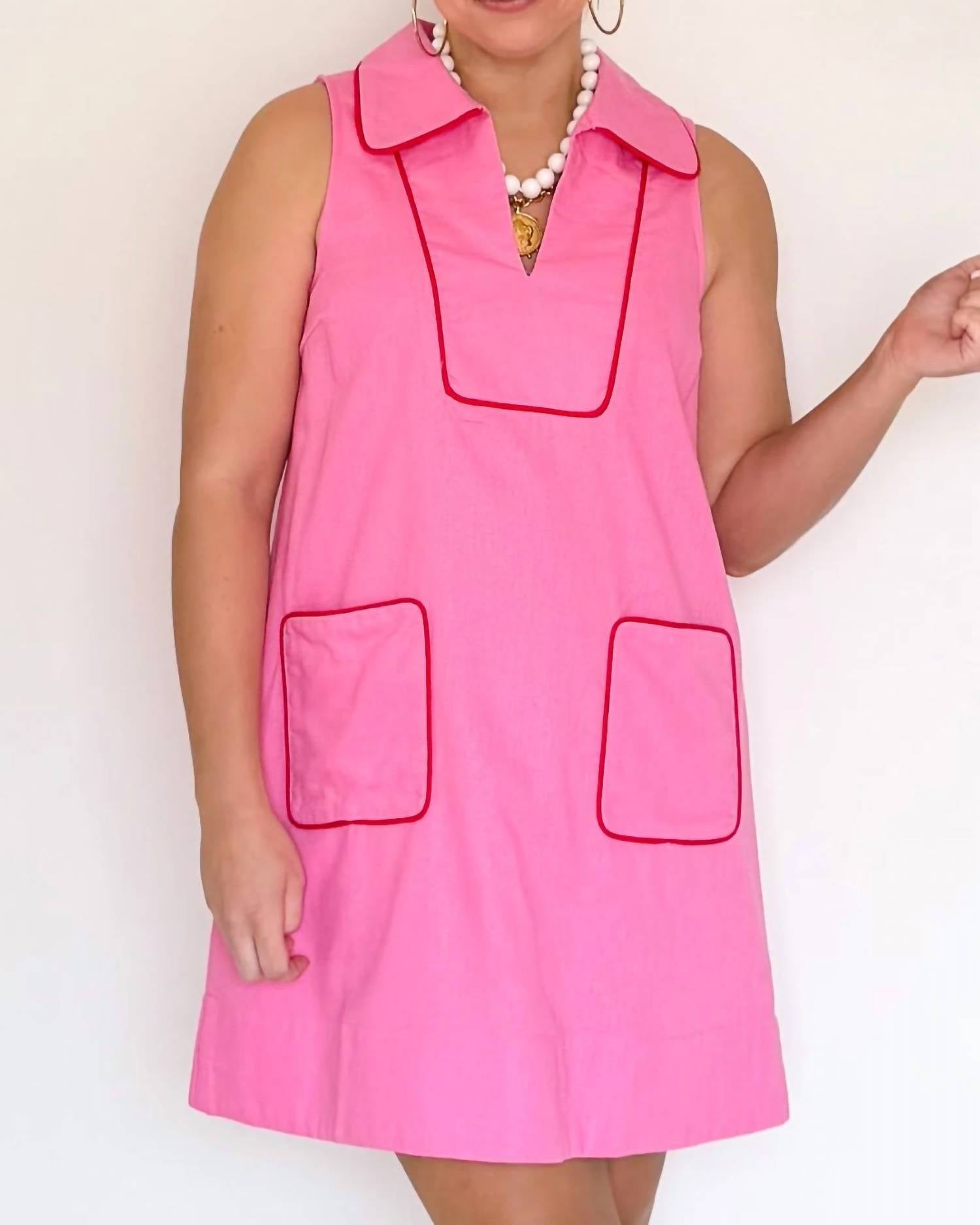 entro Blair Mini Dress in pink - women's dress