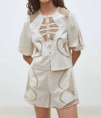 Suncoo - Brest Embroidered Short