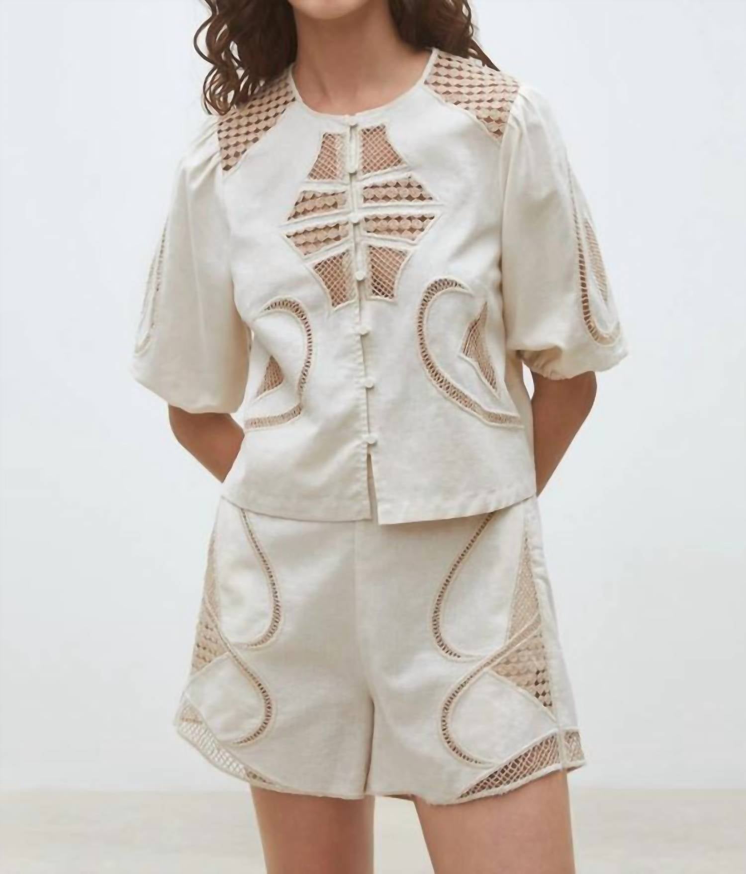 Suncoo - Brest Embroidered Short