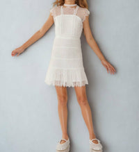 Marlo - Girl's Emily Lace Mini Dress