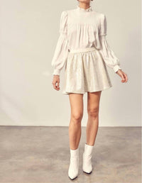 Mustard Seed - Sequin Skater Skirt