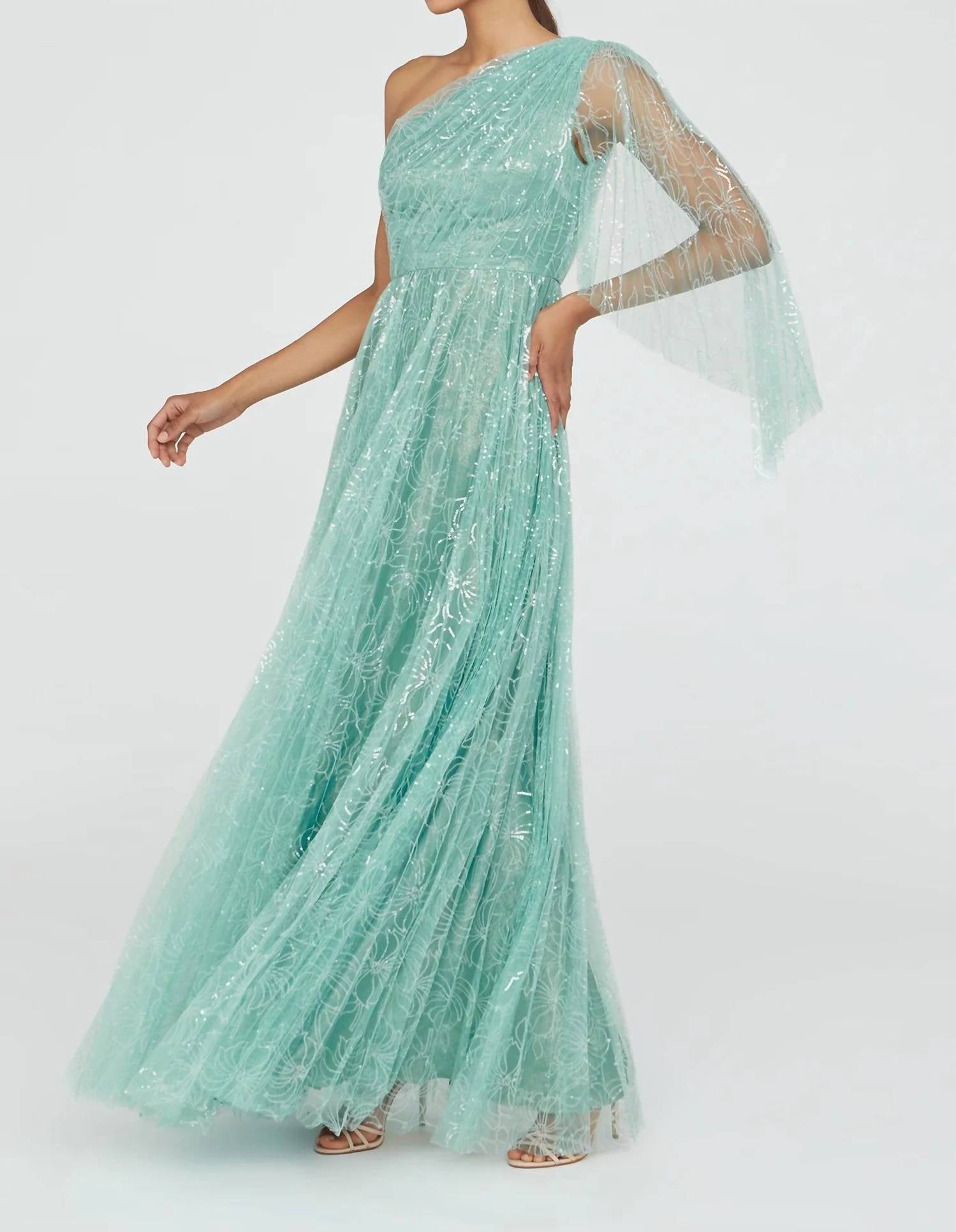 Theia - Carol One Shoulder Dress