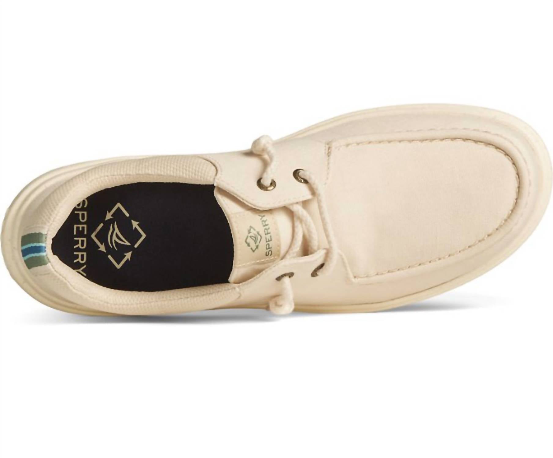 Sperry Men's Captain's Moc Seacycled Shoes in cream - men's sneaker - alternate view